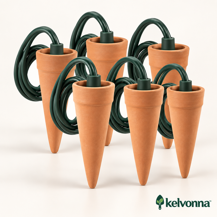 kelvonna™ Terracotta Watering Stakes, Set of 6