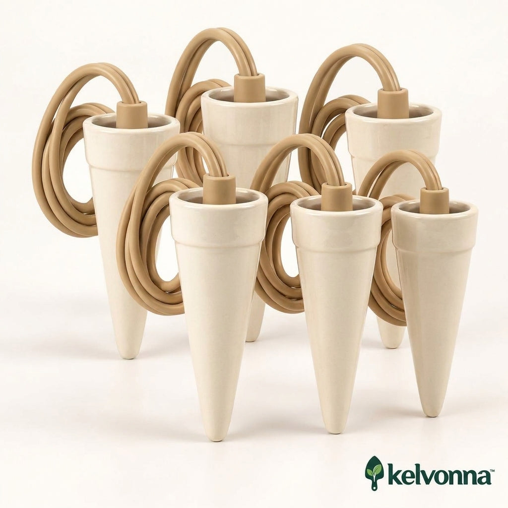 kelvonna™ Terracotta Watering Stakes, Set of 6