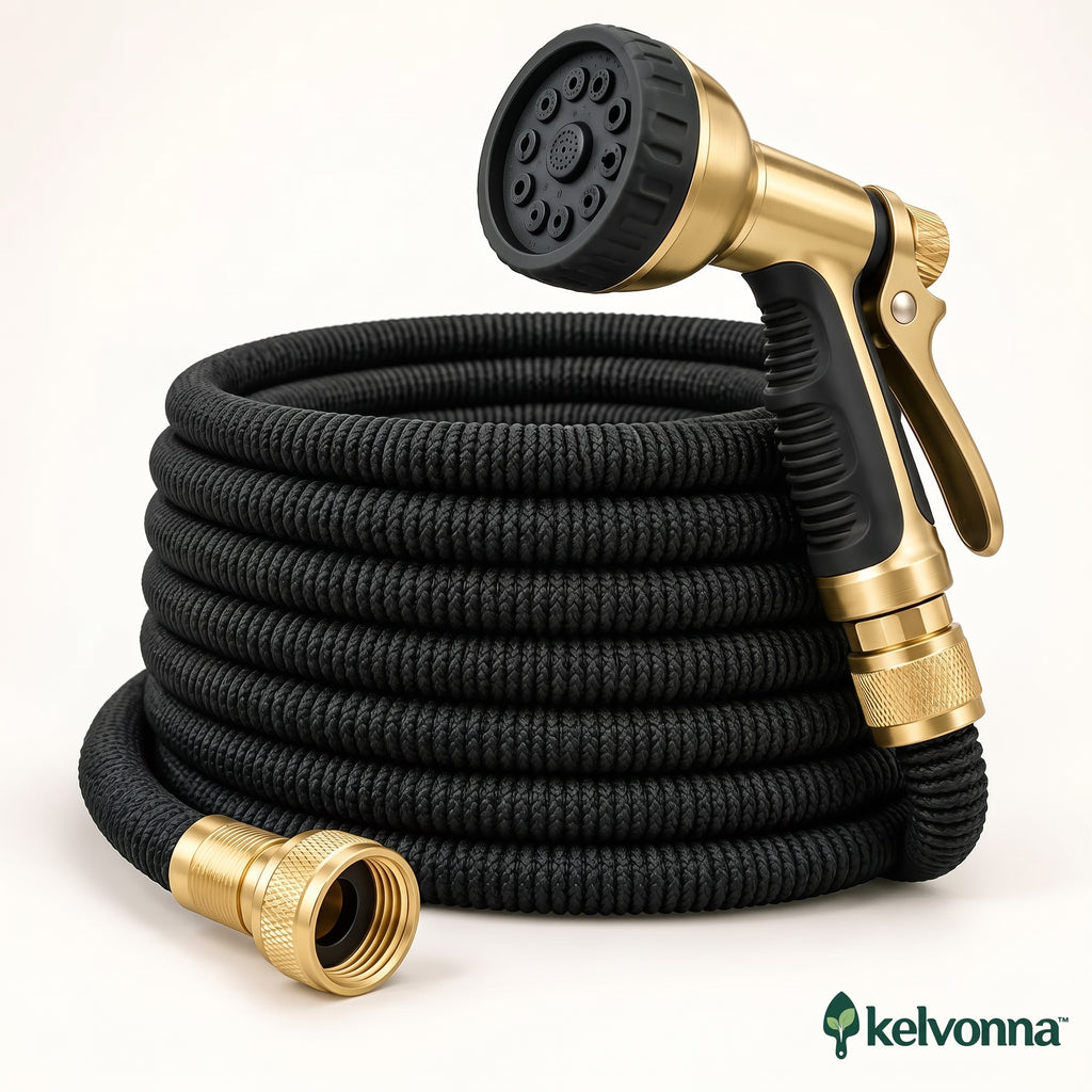 kelvonna™ Garden Hose and Spray Nozzle Set